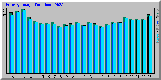 Hourly usage for June 2022