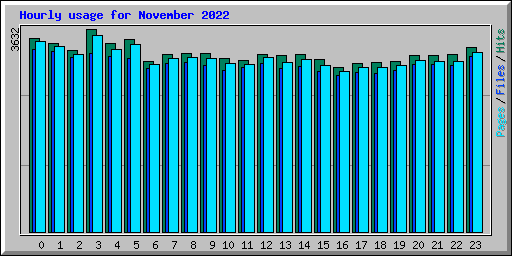 Hourly usage for November 2022