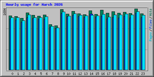 Hourly usage for March 2026